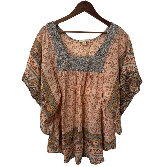 Forever 21 Tops - Bohemian Peasant Top Flowy colorful blouse in earth-tones. size 1 Boho